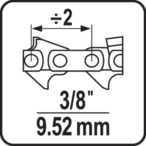 saw chain 3 8 inch 952 mm • SCULE YATO