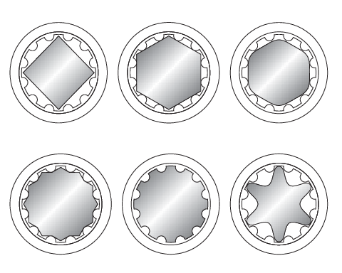 Cheie tubulară spline 1/2