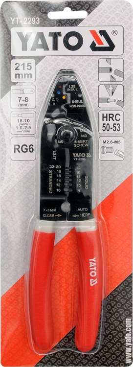 ソテツ Clește pentru sertizat 215mm Yato YT-2293 | MagazinulCuScule.ro
