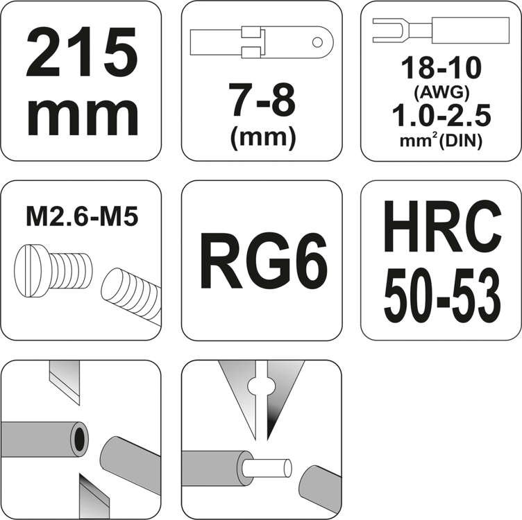 Clește pentru sertizat 215mm Yato YT-2293 | MagazinulCuScule.ro