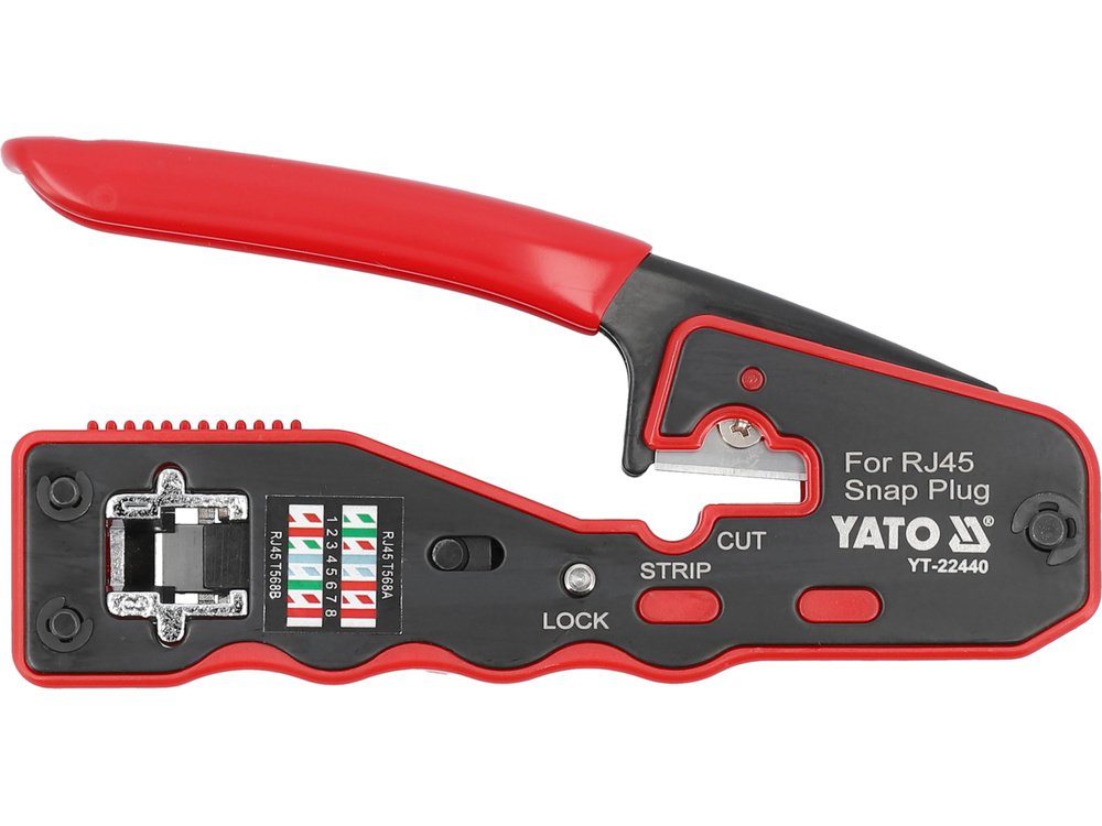 Clește pentru sertizat mufe RJ-45 Yato YT-22440 | MagazinulCuScule.ro