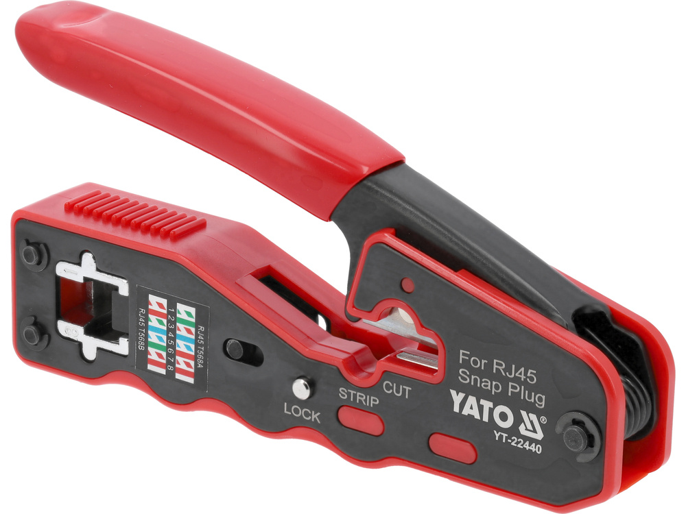 Clește pentru sertizat mufe RJ-45 Yato YT-22440 | MagazinulCuScule.ro