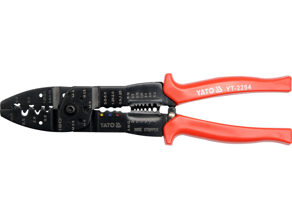 Clește sertizat conectori 250mm, lamă 4mm Yato YT-2254