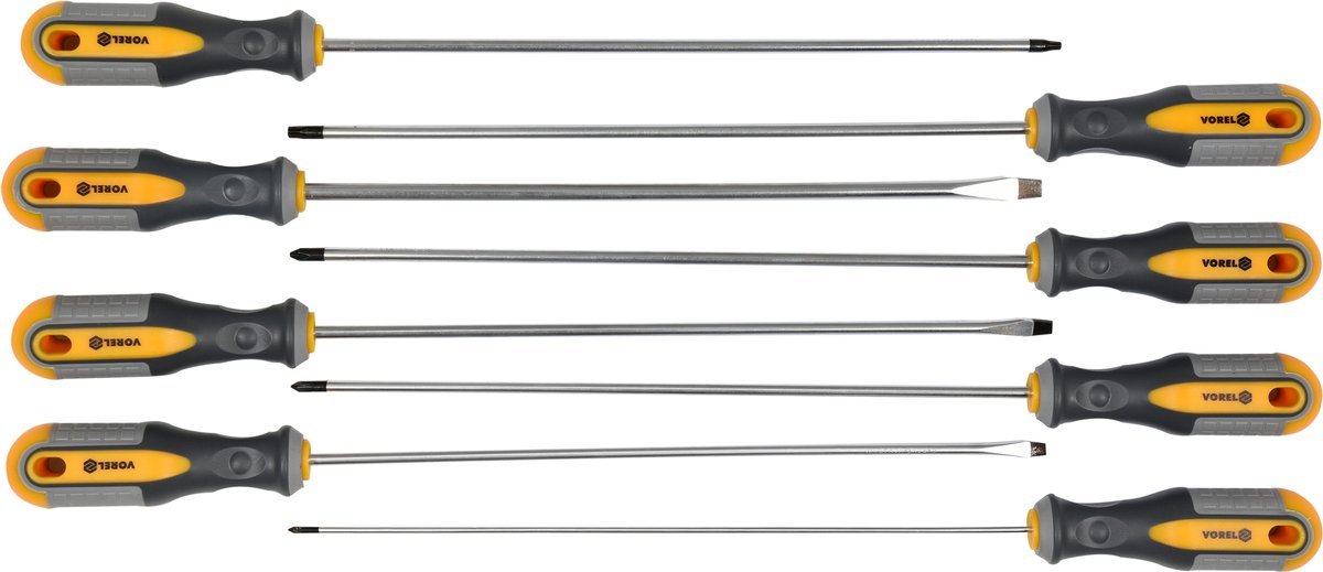 Set 8 surubelnițe lungi Vorel 60990 | MagazinulCuScule.ro