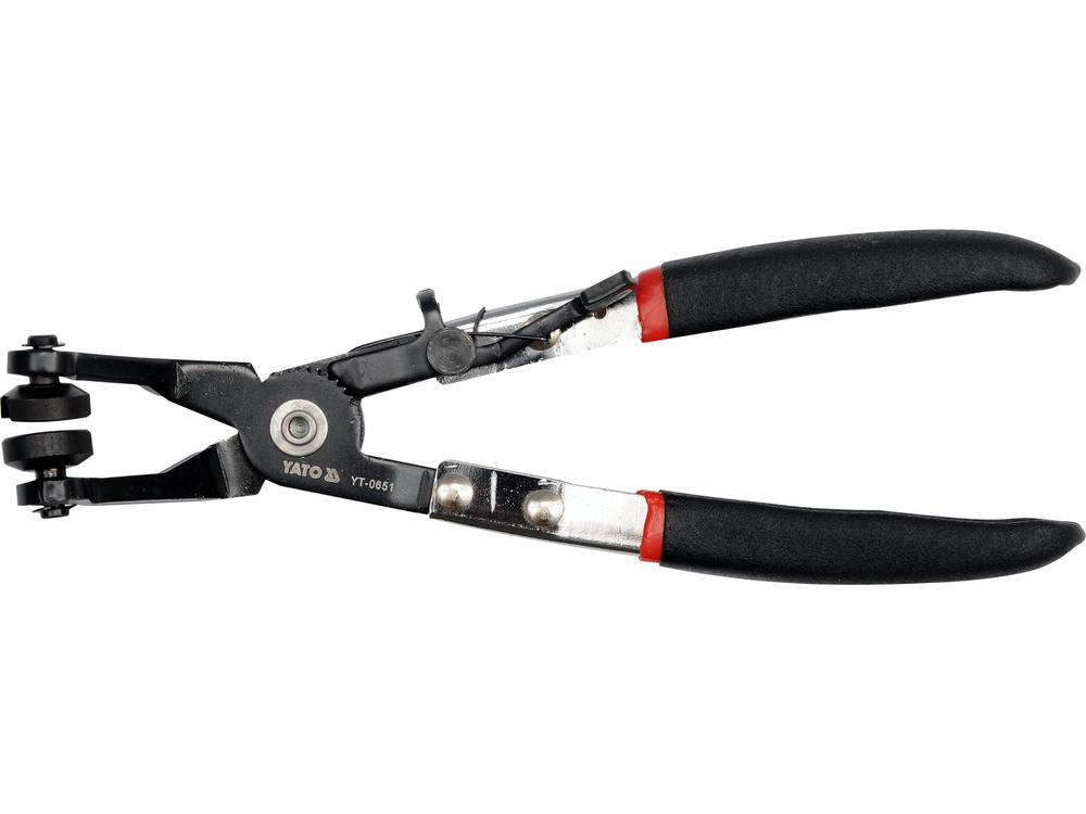 あ、 Clește pentru siguranțe furtun cu vărf îndoit 215 mm Yato YT-0651