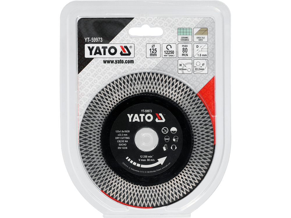 Disc pentru ceramică 125 mm Yato YT-59973 | MagazinulCuScule.ro