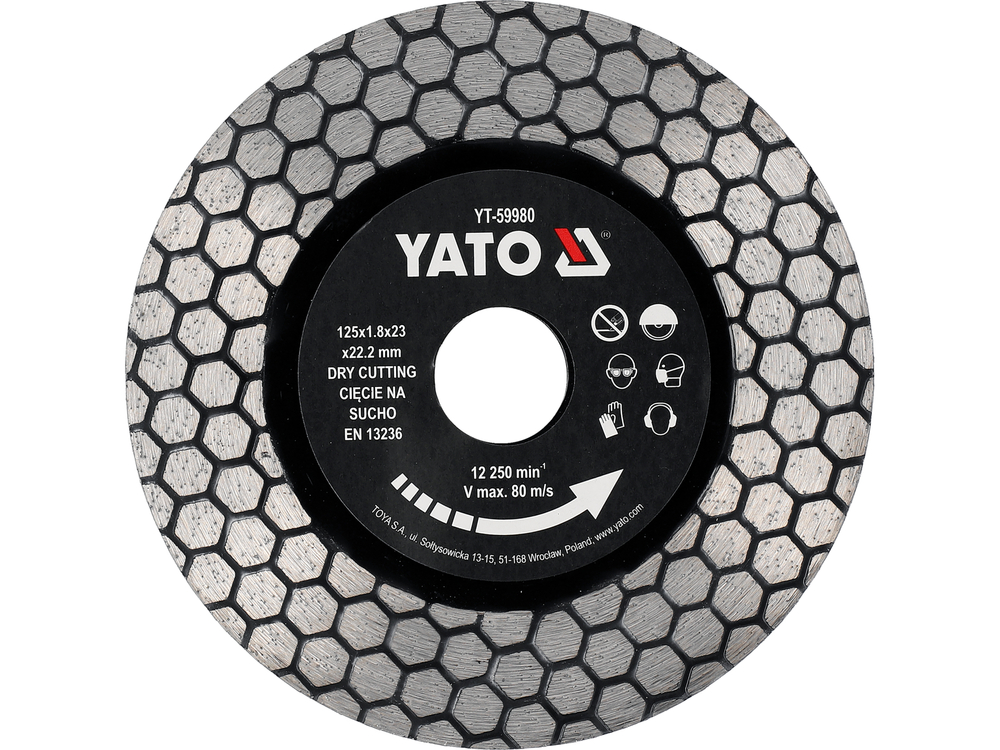 Disc pentru ceramică și granit 125 mm Yato YT-59980