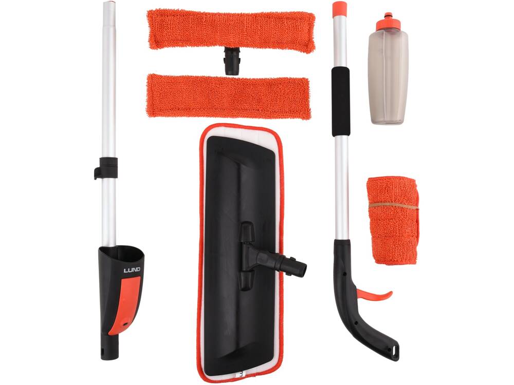 Mop 2 în 1 cu pulverizator și racletă pentru geamuri Lund 67162