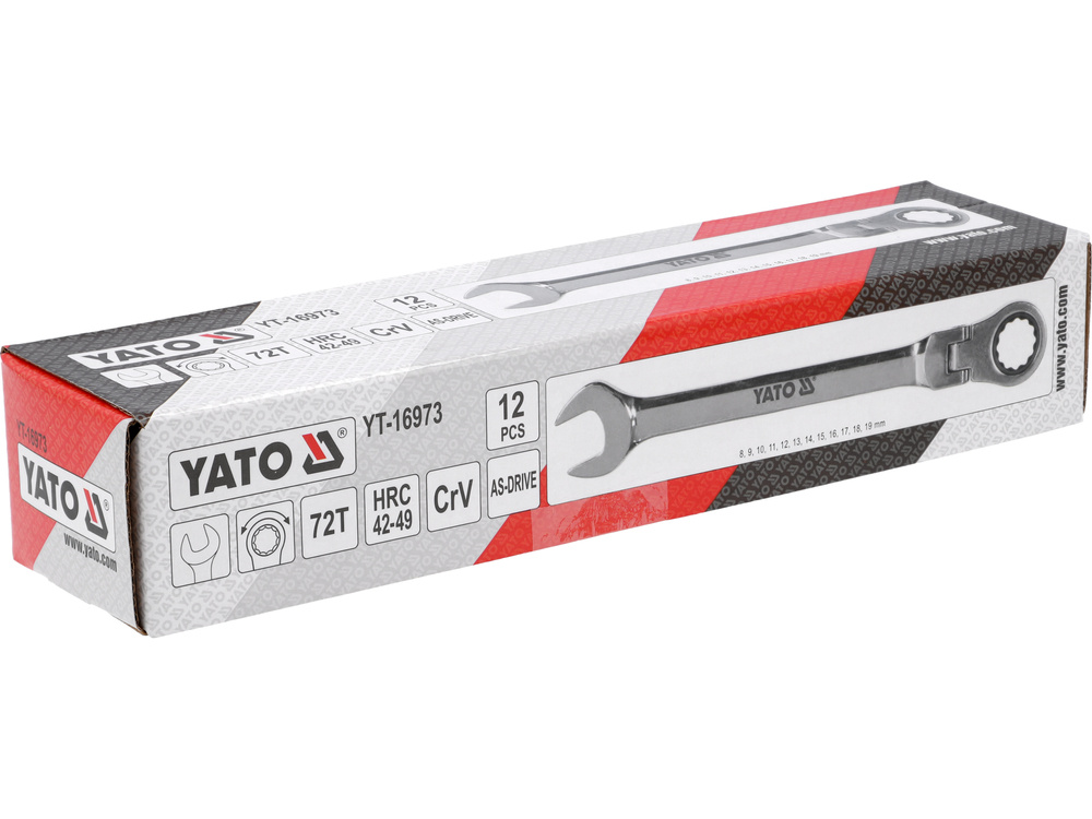 Set 12 chei combinate cu clichet Yato YT-16973 | MagazinulCuScule.ro