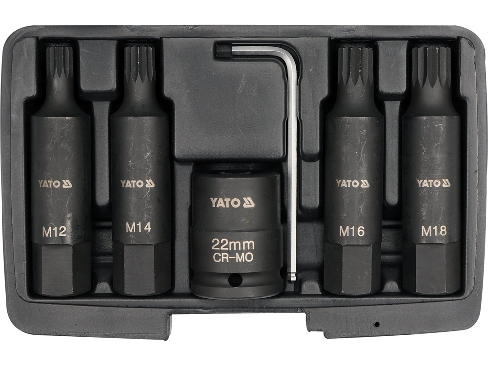 Set 6 chei tubulare de impact M12 - M18 3/4