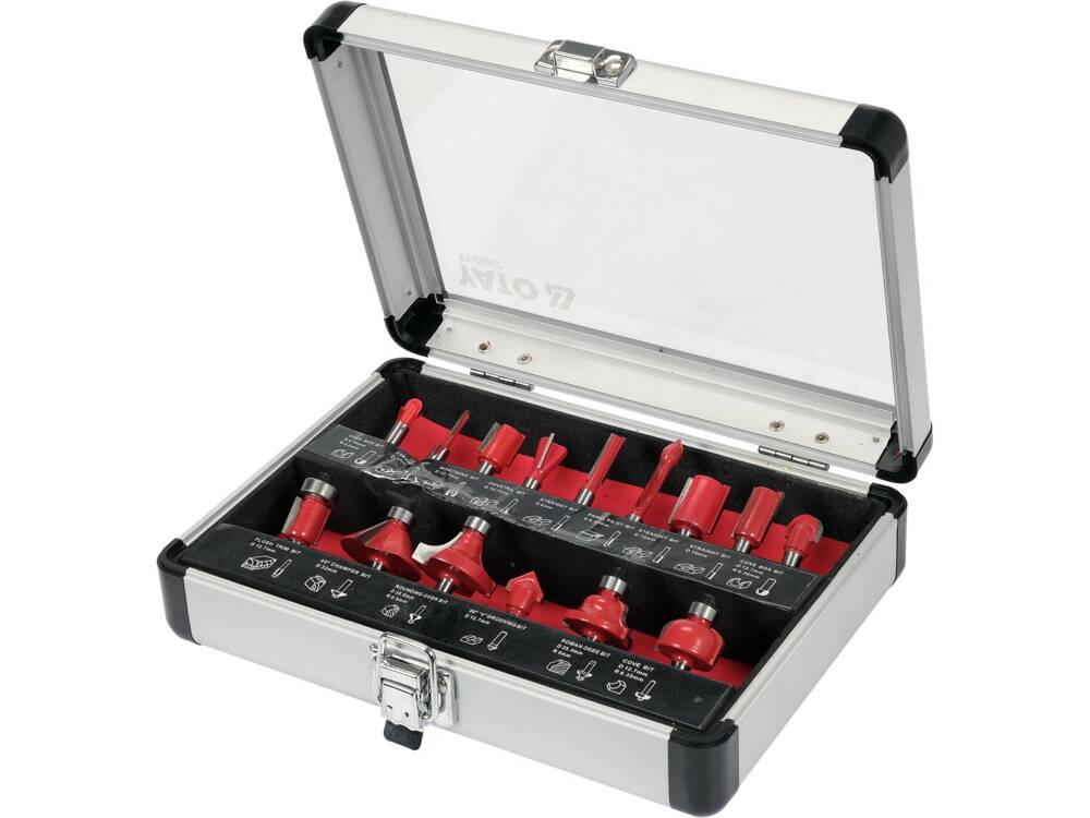 Set freze pentru lemn, 15 Piese Yato YT-68007 | MagazinulCuScule.ro