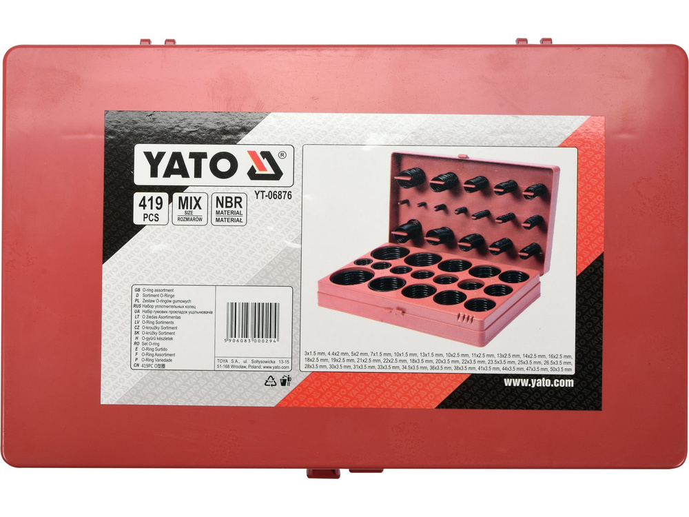 Set 419 garnituri din cauciuc Yato YT-06876 | MagazinulCuScule.ro