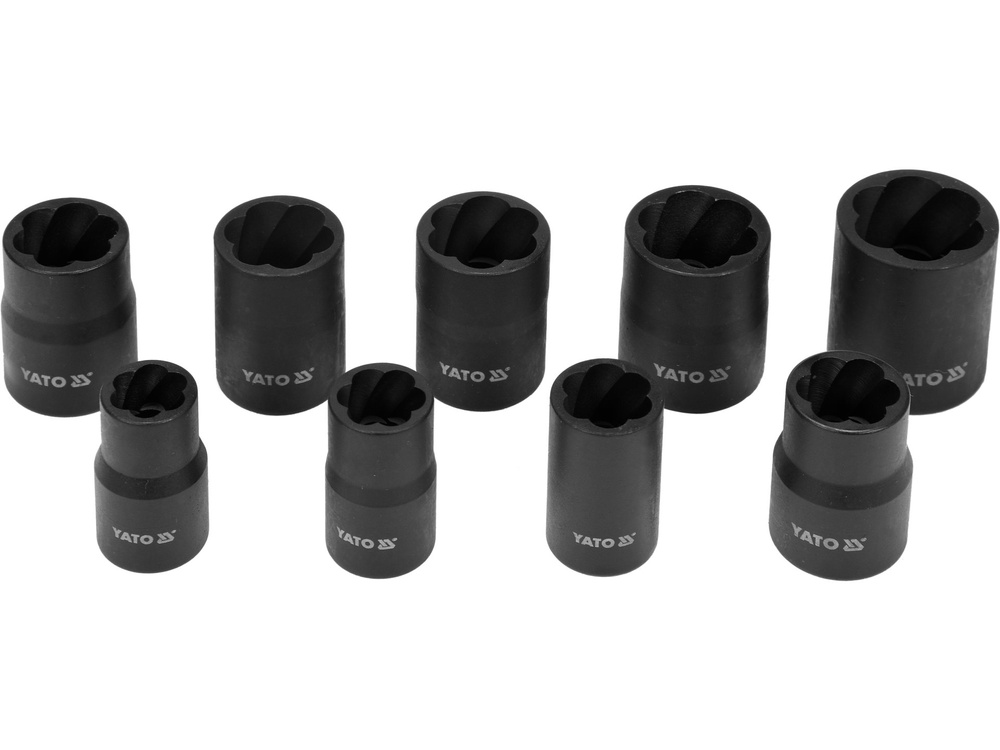 Trusă chei tubulare pentru șuruburi rotunjite 10 - 19 mm 10 piese