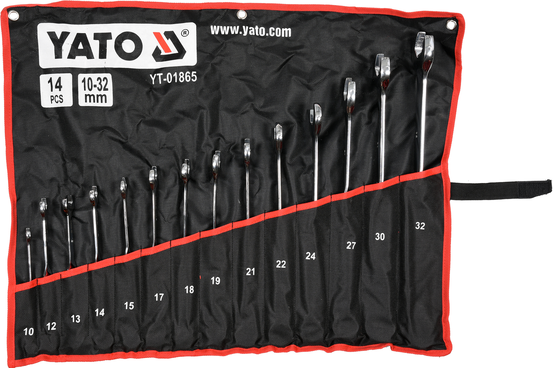 Set 14 chei combinate răsucite 10 - 32 mm Yato YT-01865