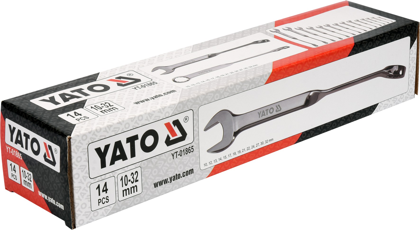 Set 14 chei combinate răsucite 10 - 32 mm Yato YT-01865
