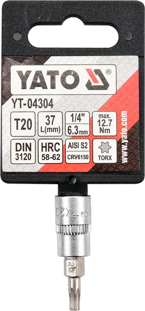 VOLUME TOX ORIGINAL セット Bit torx T20, cu adaptor 1/4