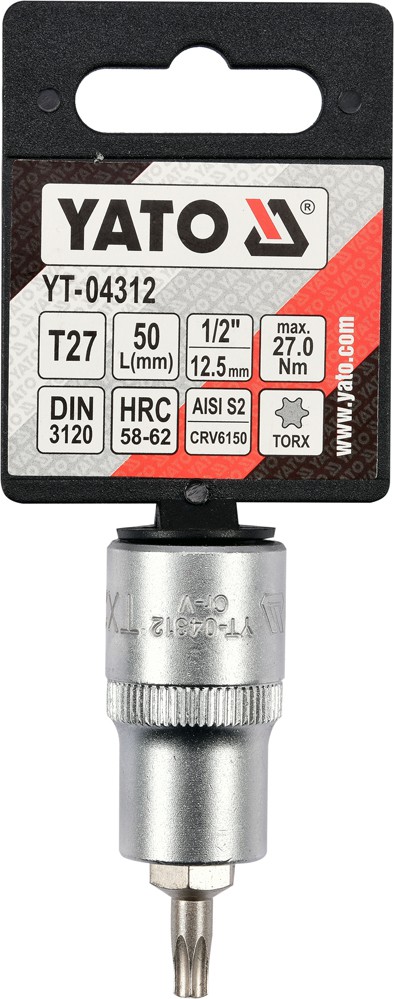 Bit torx T27 cu adaptor 1/2