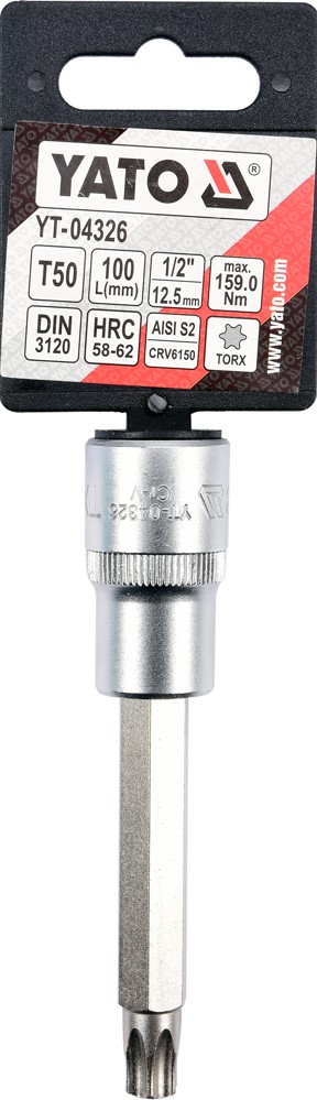 Bit torxT50 cu adaptor 1/2