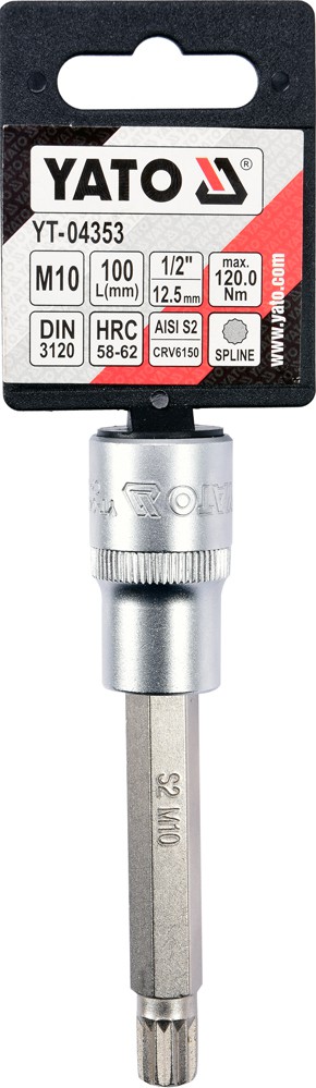 Bit spline cu adaptor 1/2