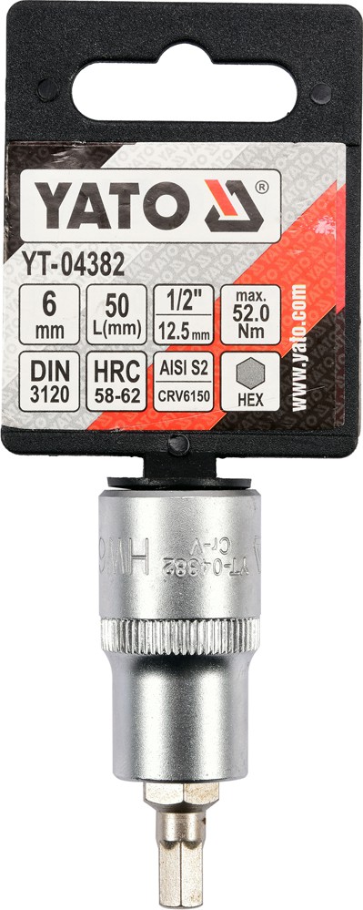 Bit hex 6 mm cu adaptor 1/2