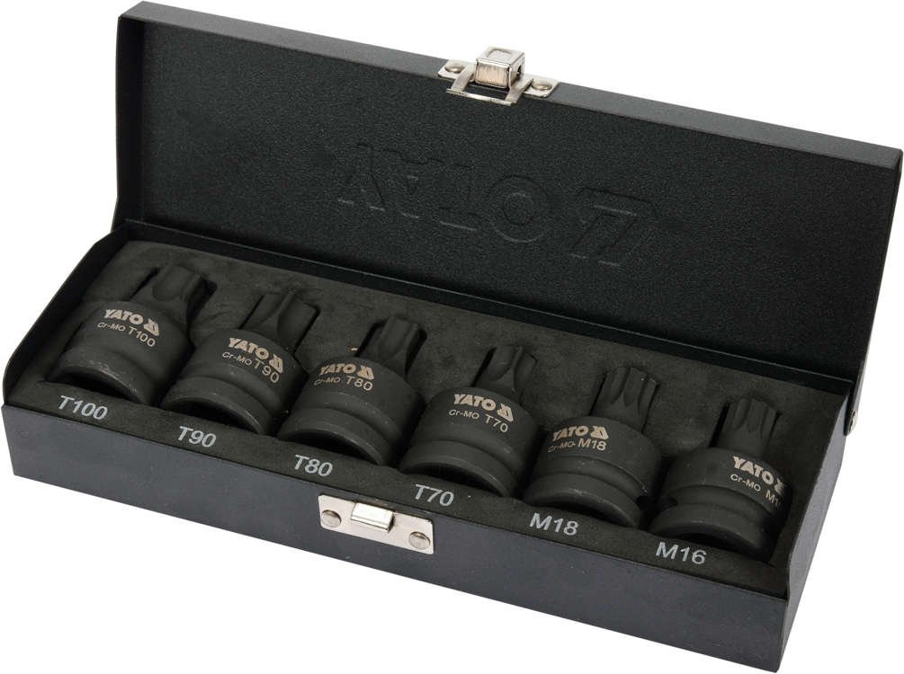 Set torx / spline bit6buc 3/4 Yato YT-10653 | MagazinulCuScule.ro