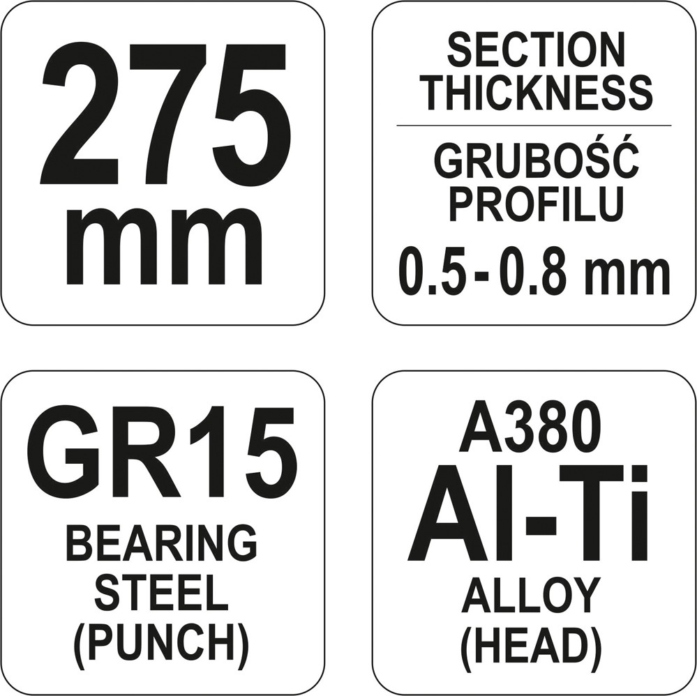 sumi1121ページ Clește îmbinare profile 275 mm Yato YT-5130 | MagazinulCuScule.ro
