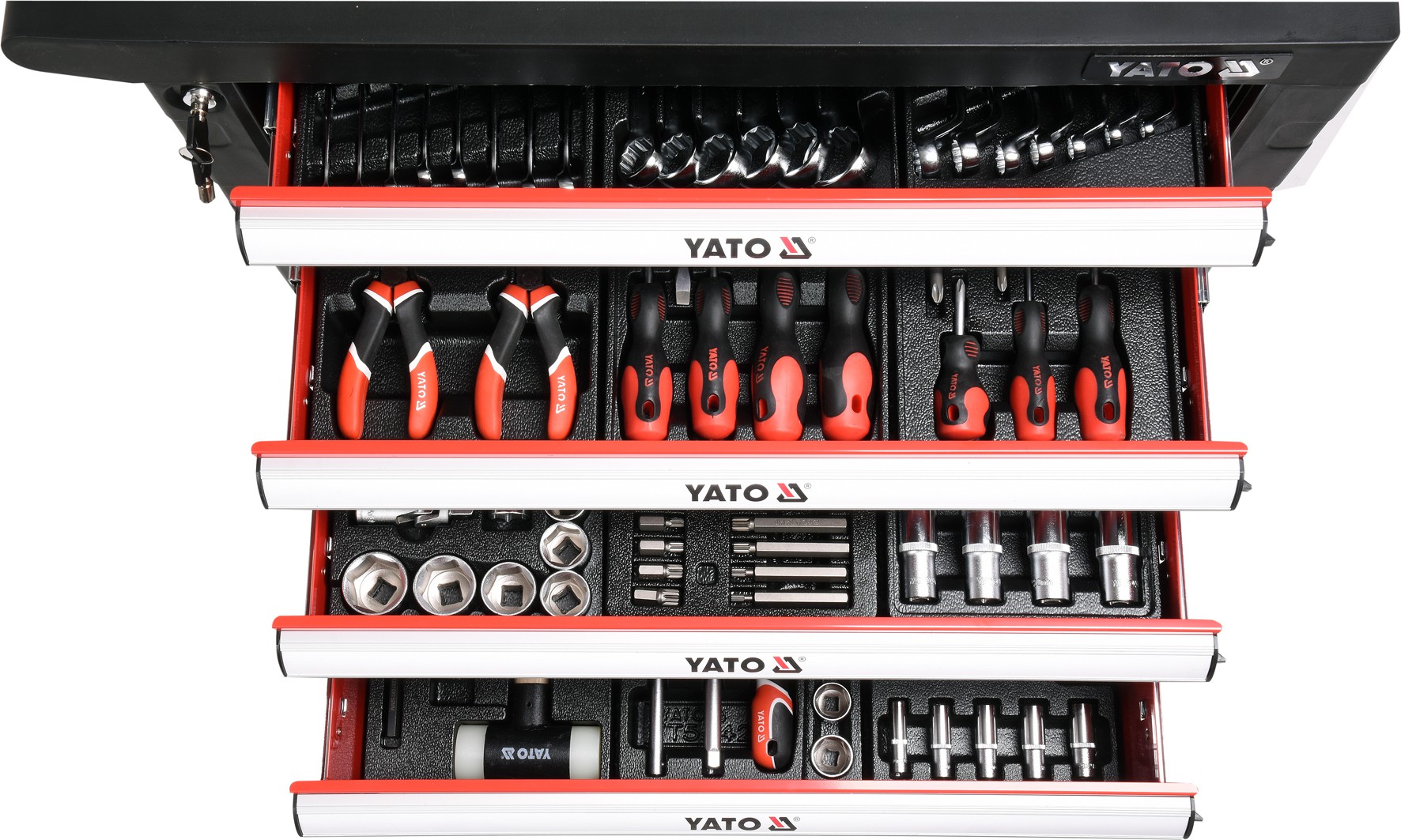 YATTABAIT 6個セット Dulap cu scule profesional 6 sertare echipat complet cu 177 piese