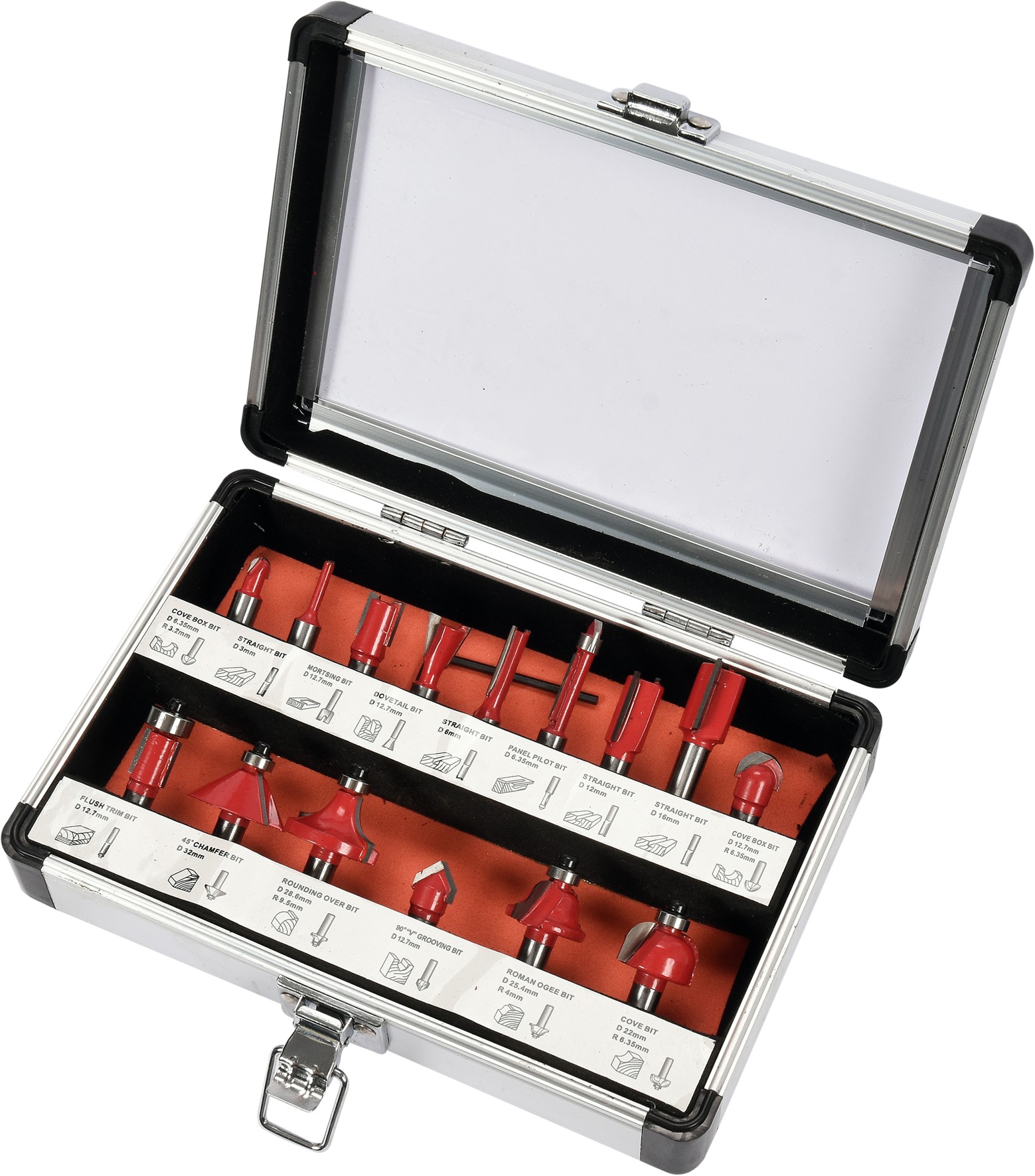Set freze pentru lemn de 15 piese Yato YT-68002 | MagazinulCuScule.ro