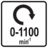 0-1100 RPM