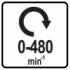 0-480 RPM