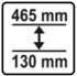 130 - 465 mm