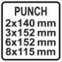 Punch 2x140 3x152 6x152 8x115