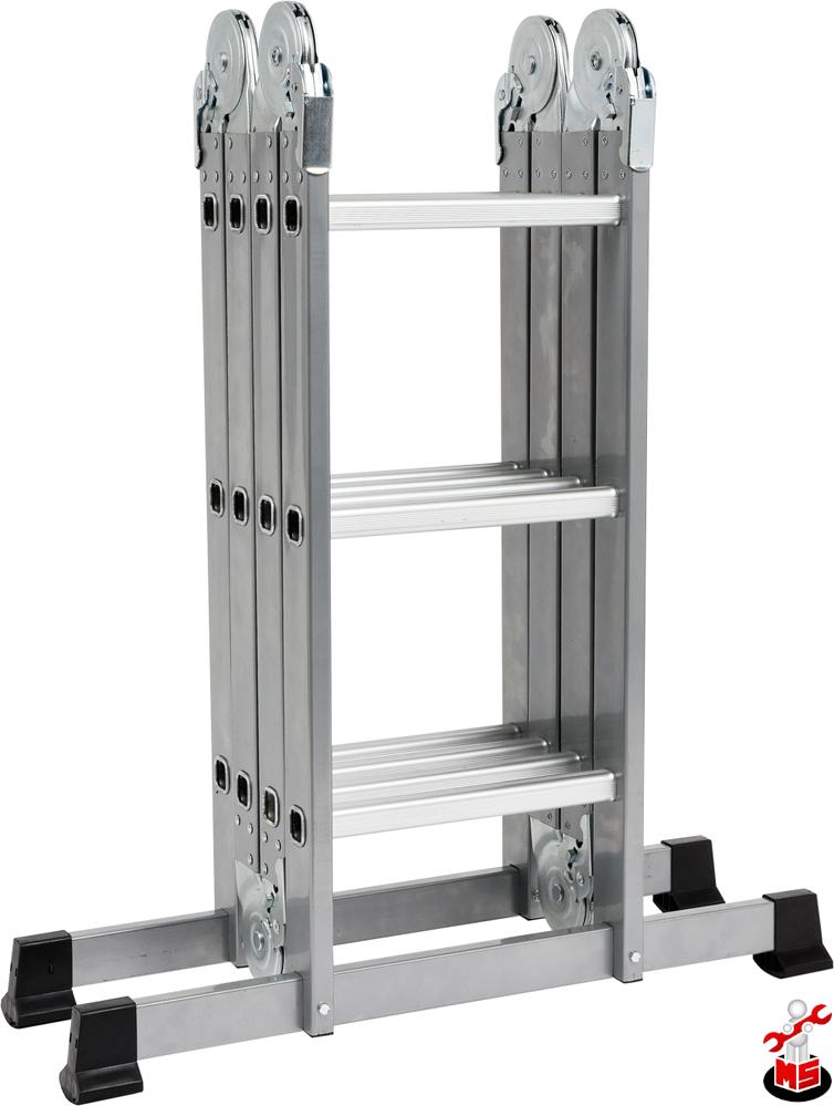 Scară multifuncțională 3.4 m, 4 x 3 trepte Vorel 17704