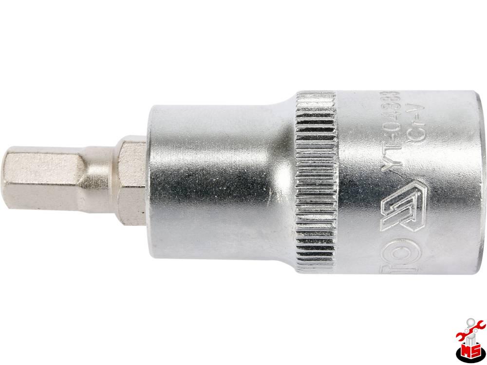 Bit hex 7 mm cu adaptor 1/2