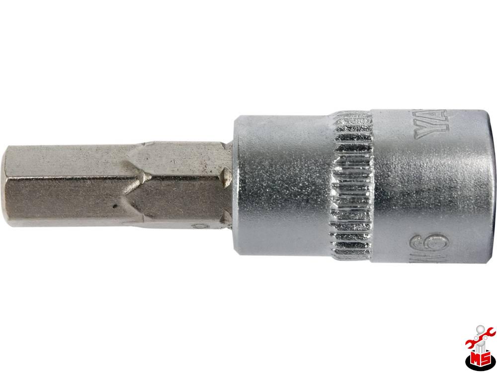 Bit hexagonal 6 mm cu adaptor 37 mm 1/4 Bit hexagonal 6 mm cu adaptor 37 mm 1/4
