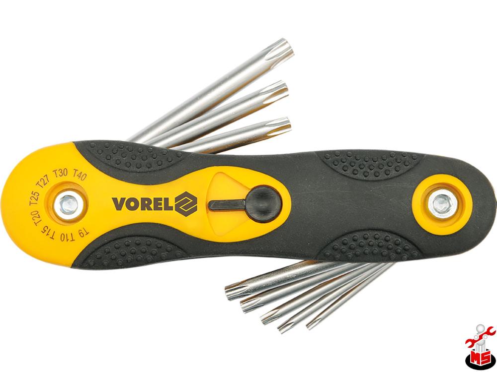 Set chei torx 8 buc, T9 - T40, CR-V Vorel 56507 | MagazinulCuScule.ro