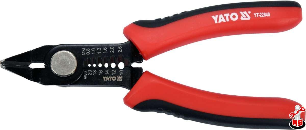 テツ Clește tăiere si decablare 140 mm Yato YT-22640 | MagazinulCuScule.ro