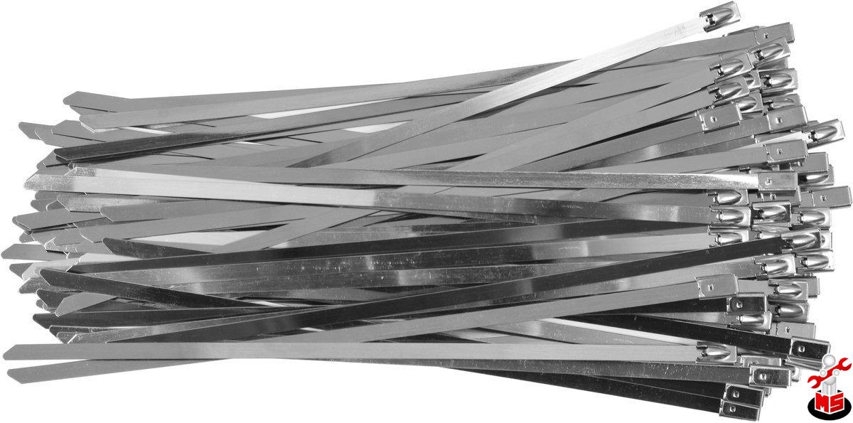 Coliere metalice reglabile 4.6 x 200mm 100 buc Yato YT-70561