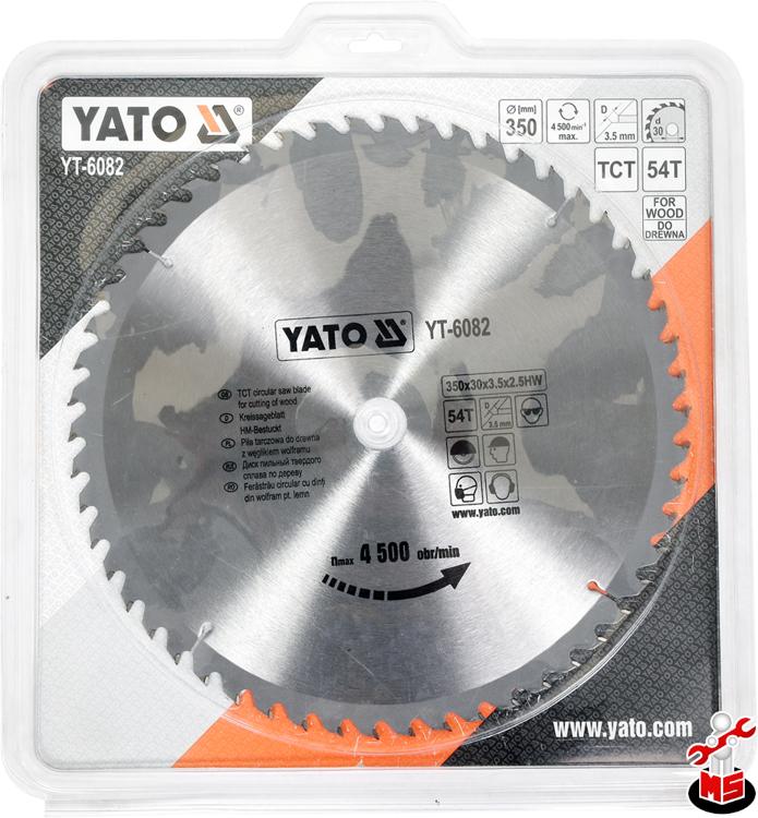 DISC CIRCULAR LEMN,350X30X3.5MM,54 DINTI Yato YT-6082