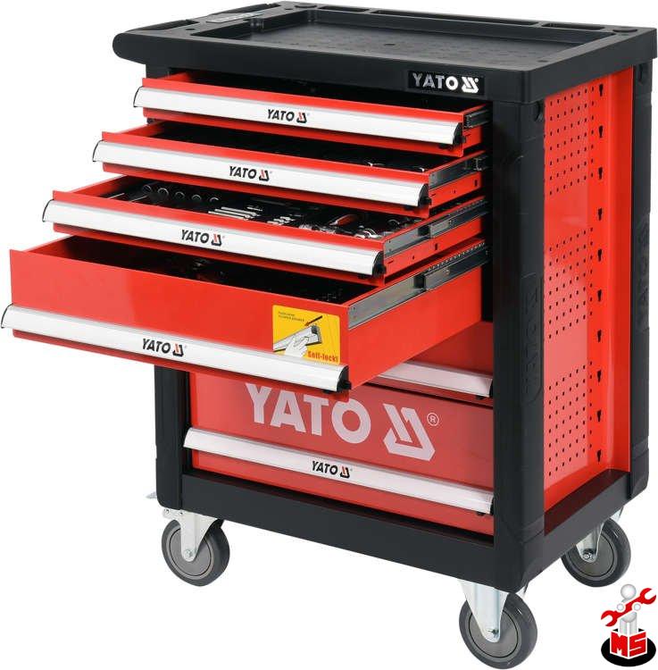 Dulap scule echipat, 185 piese Yato YT-55307 | MagazinulCuScule.ro