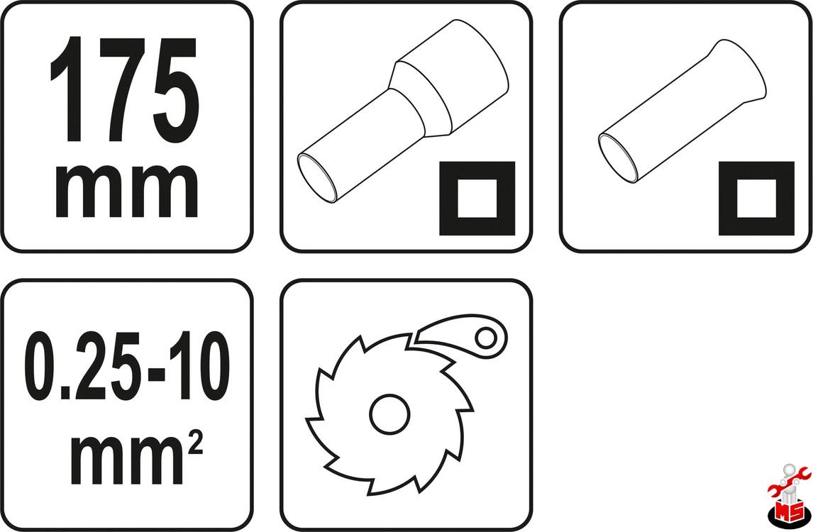 Clește sertizare conectori Yato YT-23051 | MagazinulCuScule.ro