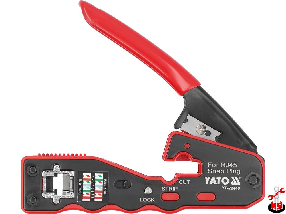 Clește pentru sertizat mufe RJ-45 Yato YT-22440 | MagazinulCuScule.ro