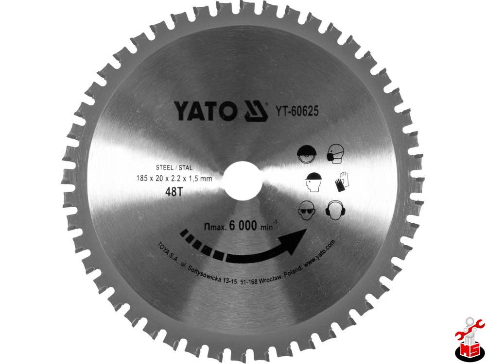 芽來 Disc circular vidia pt metal 185/48T 20 Yato YT-60625