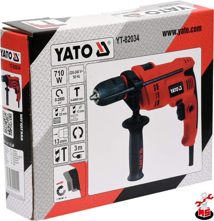 Bormașină cu percuție 710W Yato YT-82034 | MagazinulCuScule.ro