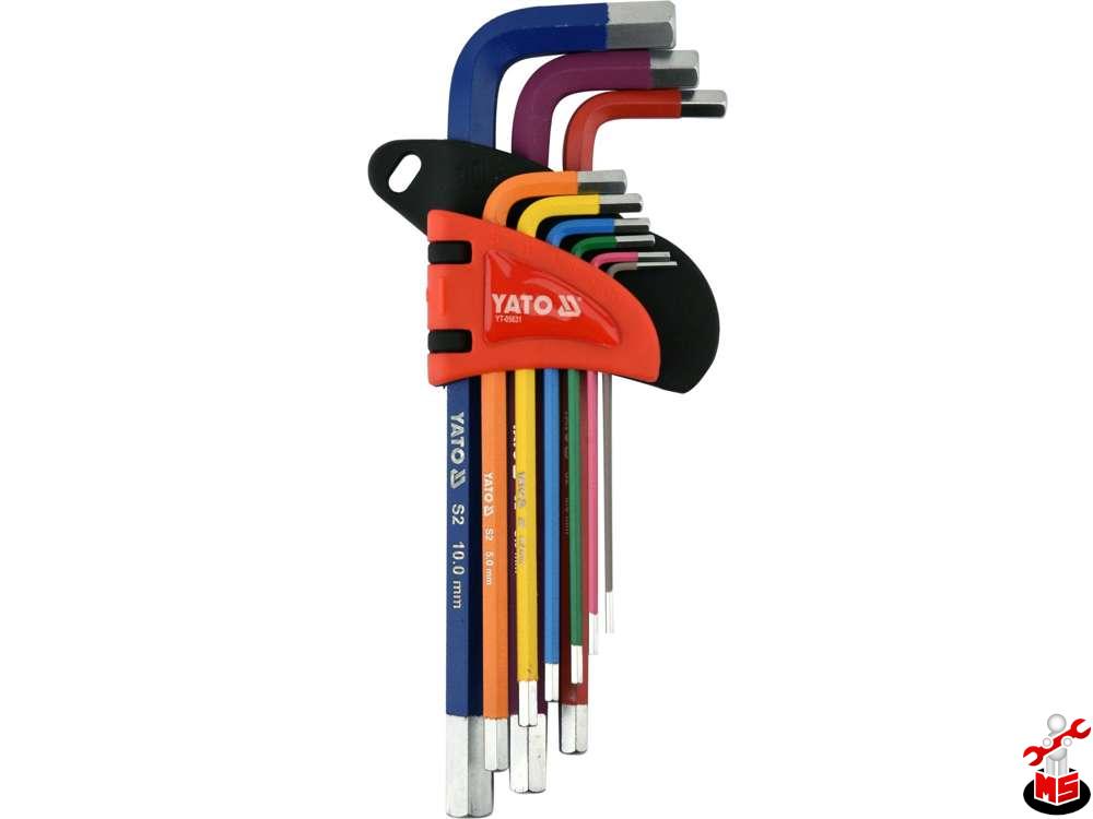 Set Chei Imbus 1.5 - 10 mm, 9 Buc Yato YT-05631 | MagazinulCuScule.ro