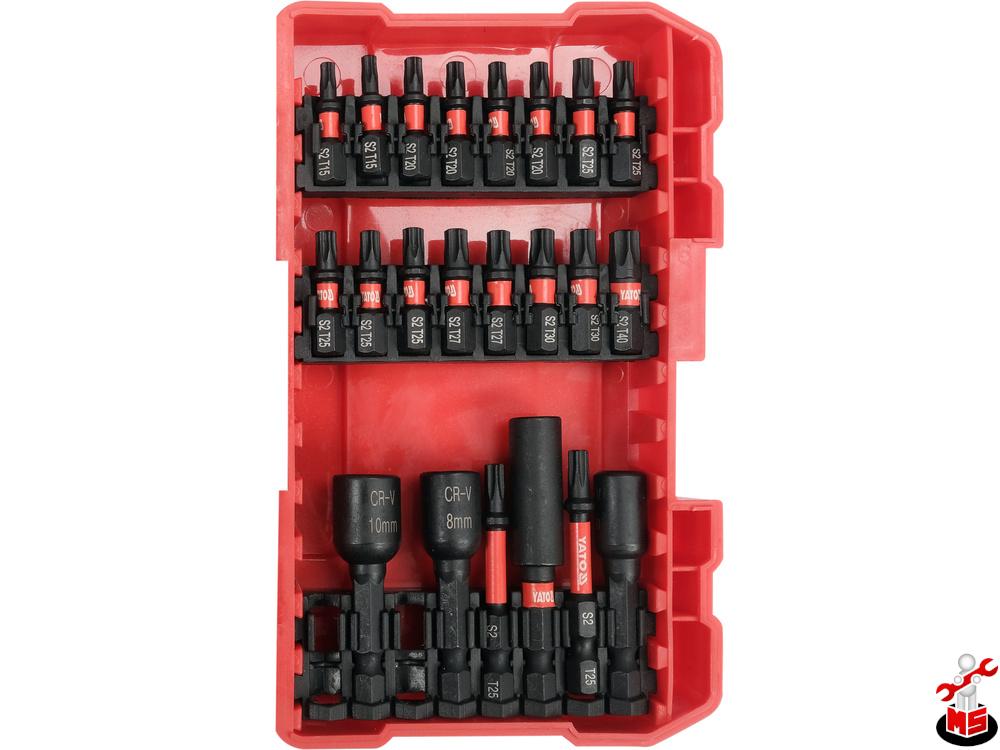YienThot 　２点セット Set de Șurubelnite Yato, 54 bucăți, Adaptor 1/4'', Bituri standard