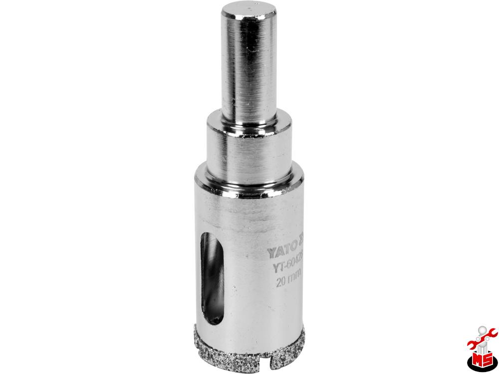 Carotă diamantată plăci ceramice 20 mm Yato YT-60428