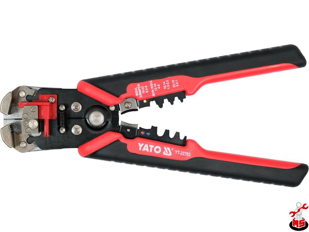 ＊Y＊ Cleste sertizat si stripper 205mm Yato YT-2270 - BRICOLAJ.RO