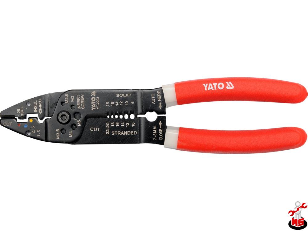 yü Clește pentru sertizat 215mm Yato YT-2293 | MagazinulCuScule.ro
