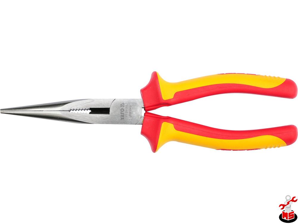 Clește 200 mm cu vârf lung, izolat VDE Yato YT-21155